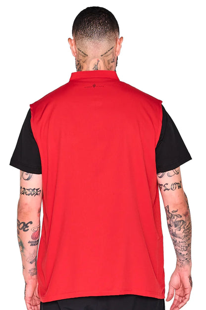 Barber Strong the Barber Vest - Red by Barber Strong - Sustainable Living (View 2)