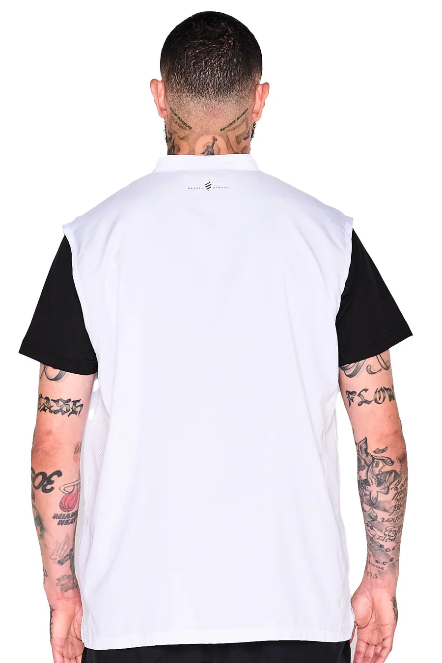 Barber Strong The Barber Vest - White by Barber Strong - Sustainable Living (View 2)