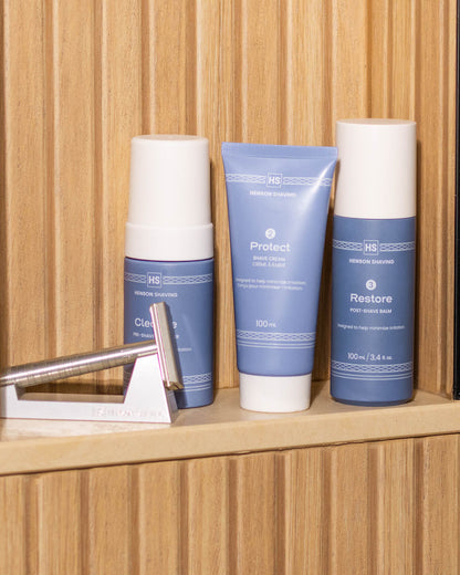 Henson AL13 "Complete" Essentials Bundle | Razor + Stand + Skin System by Henson Shaving - Razor Bundle (View 7)