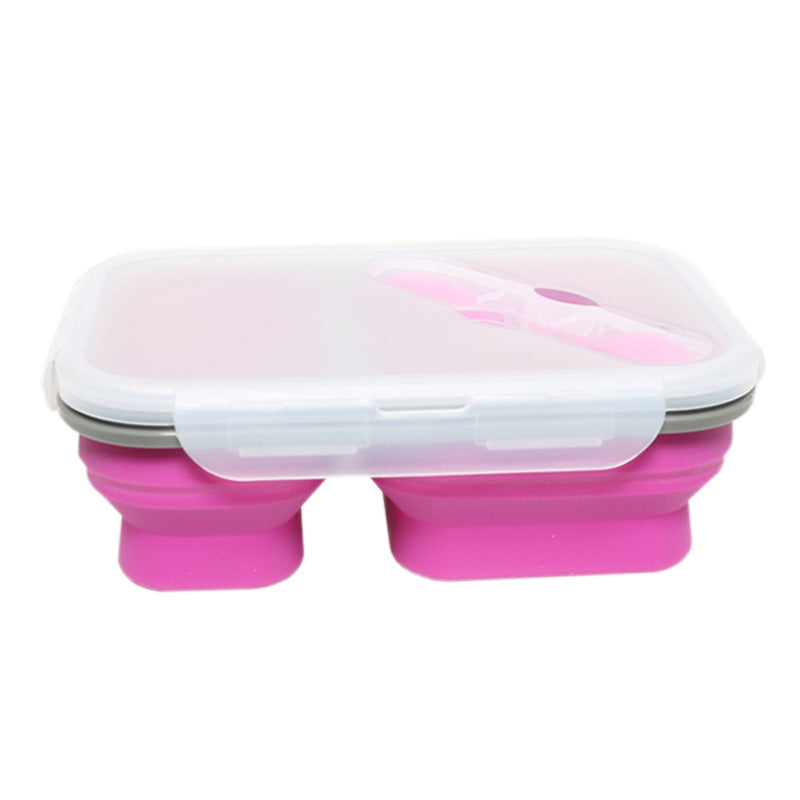 Outdoor Tableware Silicone Folding Lunch Box Portable Sealed Lunch – Image 3 - Eco-friendly - Sama Homes