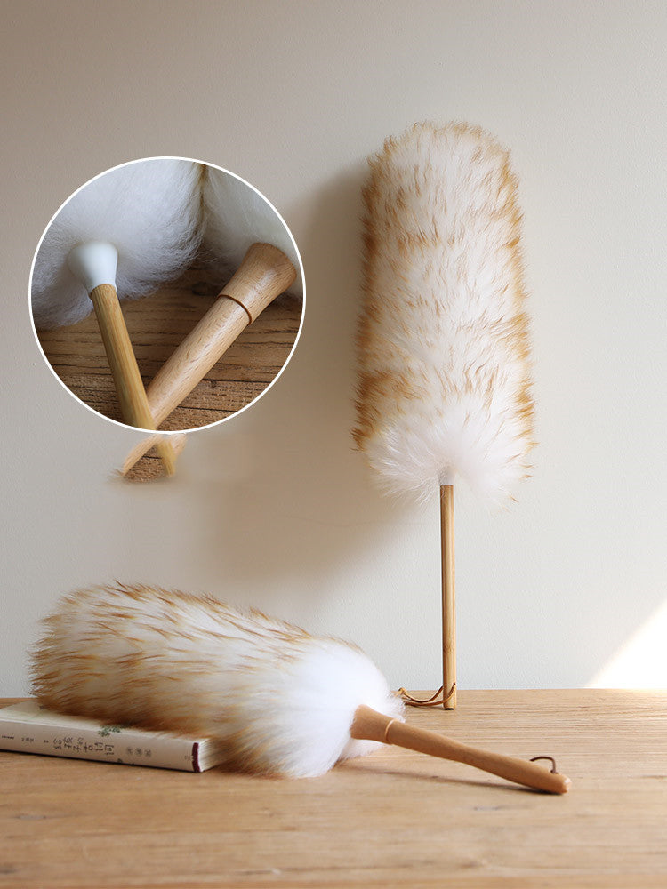 Premium Round Feather Dust Duster – Reusable & Gentle Cleaning for Living Spaces