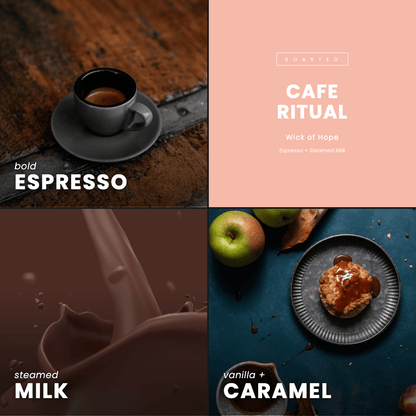 Cafe Ritual Candle | Espresso + Steamed Milk by Wick of Hope - Full Size Candle (View 7)