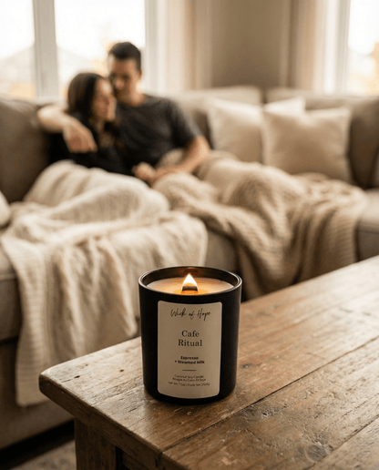 Cafe Ritual Candle | Espresso + Steamed Milk by Wick of Hope - Full Size Candle (View 6)