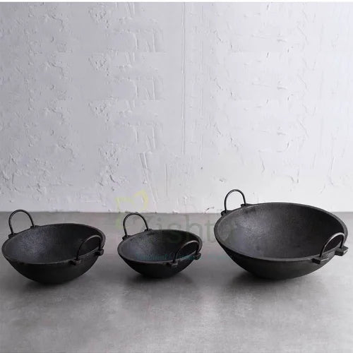 Cast Iron Kadai Combo – Sama Homes - Eco-friendly - Sama Homes