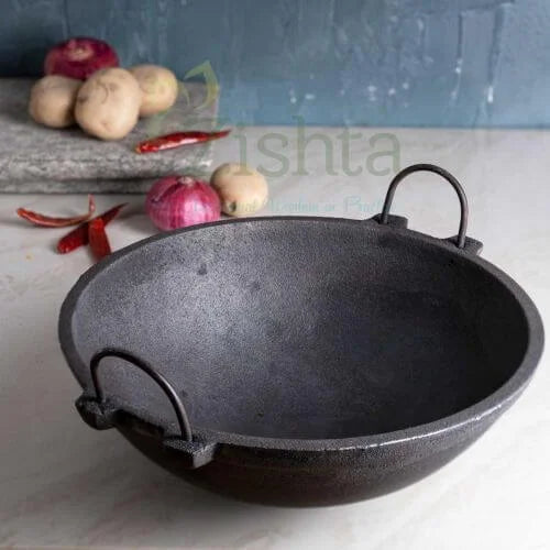 Cast Iron Kadai – Sama Homes - Eco-friendly - Sama Homes