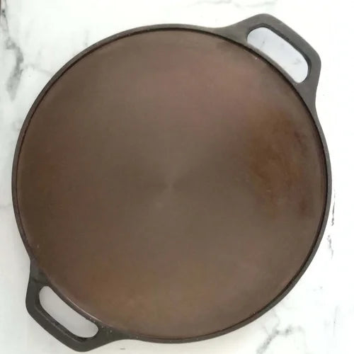 Cast Iron Tawa Smooth Finish - Double Handle – Image 2 - Image 2