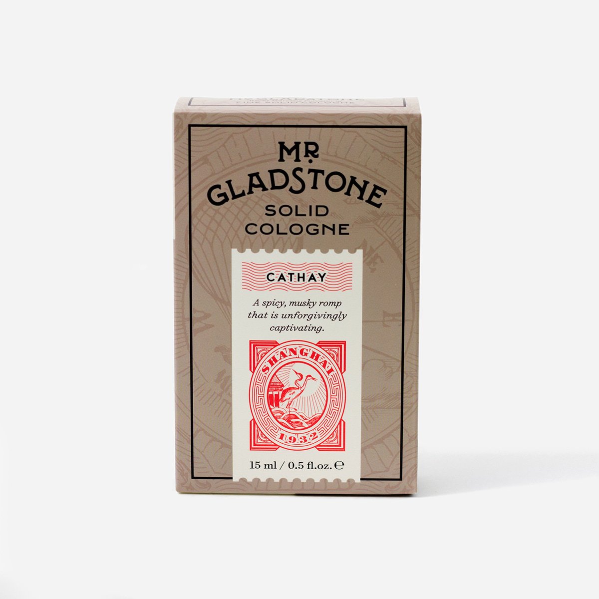 Mr. Gladstone Cathay Solid Cologne - Fine Fragrance Reminiscent of 1932 Shanghai (1 Unit)