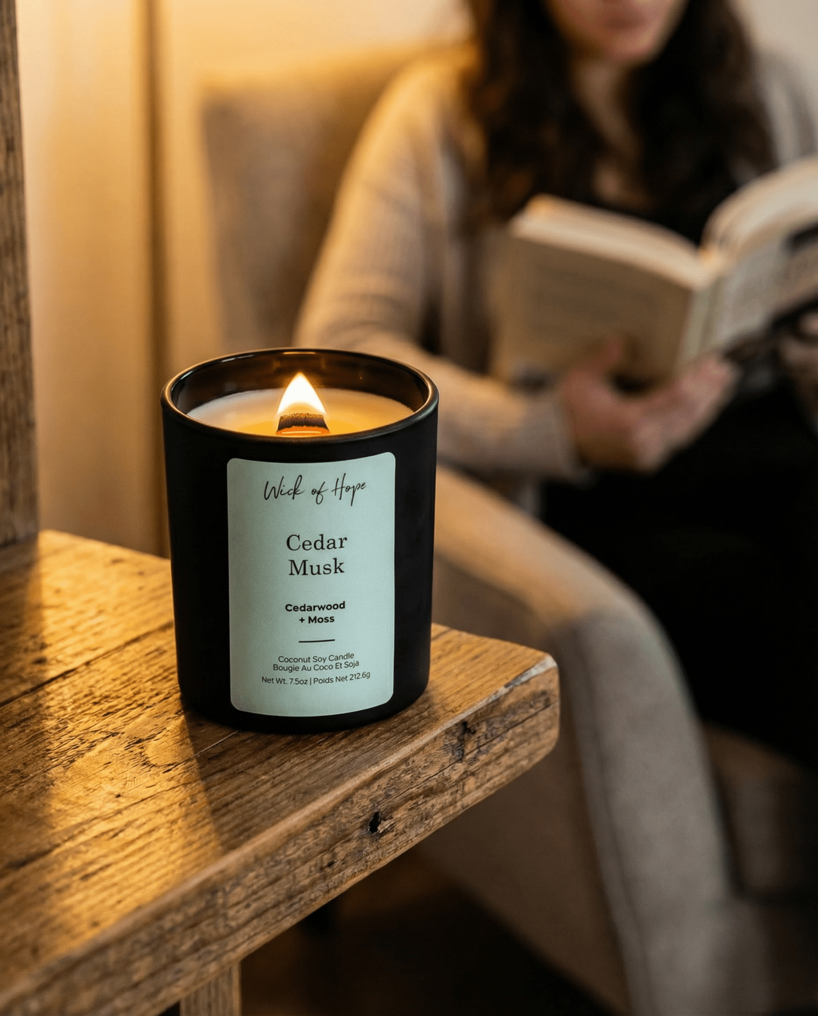 Cedar Musk Candle | Cedarwood + Moss - Image 6