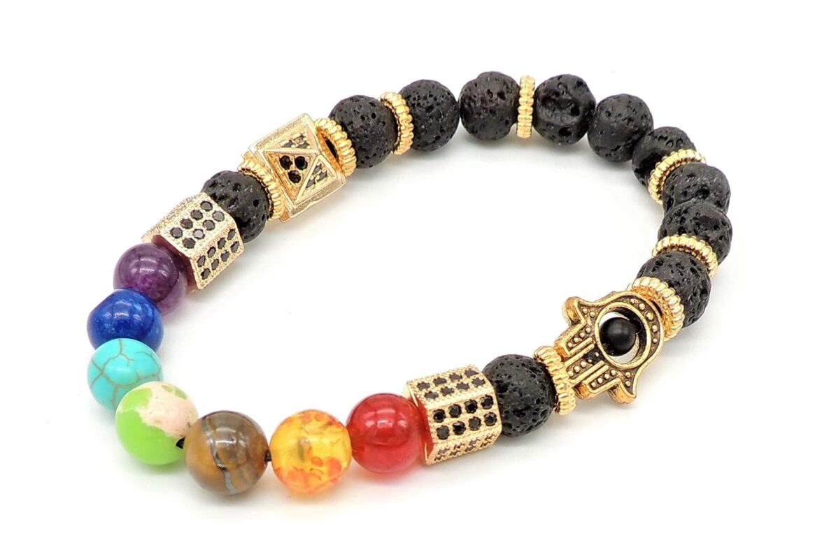 Energised Lava Bracelet Chakra Energy with Certificate - Eco-friendly - Sama Homes
