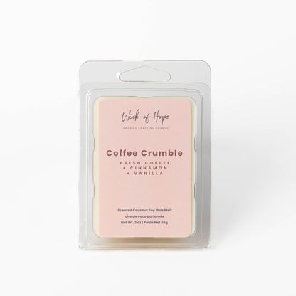 Coffee Crumble Wax Melt | Fresh Coffee + Vanilla Butter by Wick of Hope - Wax Melt