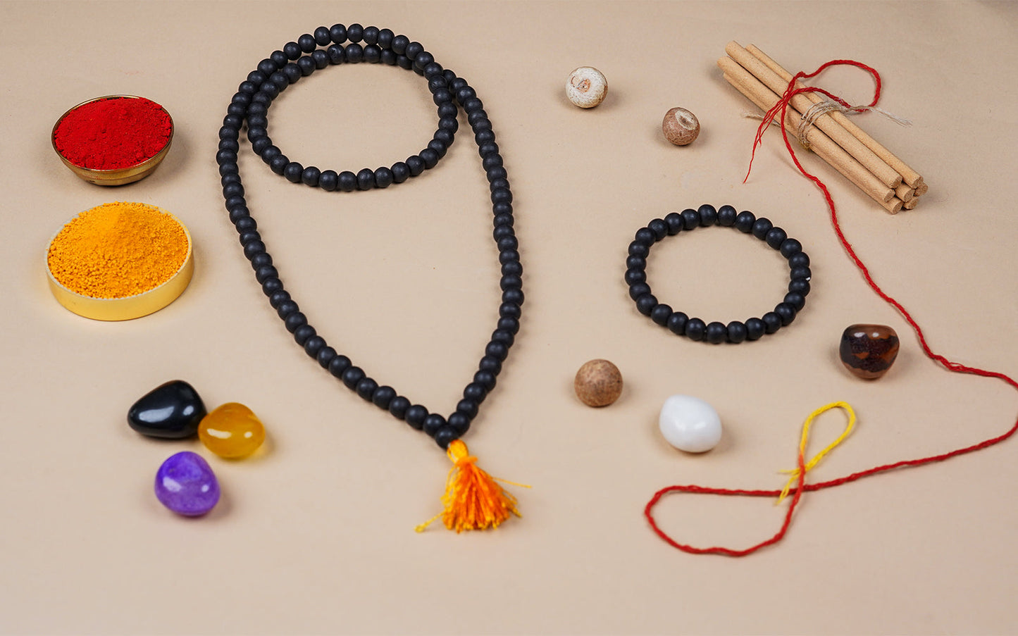 Karungali Mala + Karungali Bracelet Combo