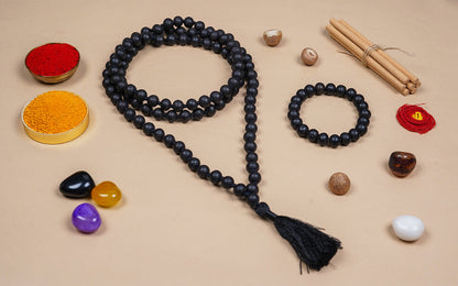 Karungali Mala + Karungali Bracelet Combo by SAMAHealing - Sustainable Living (View 2)