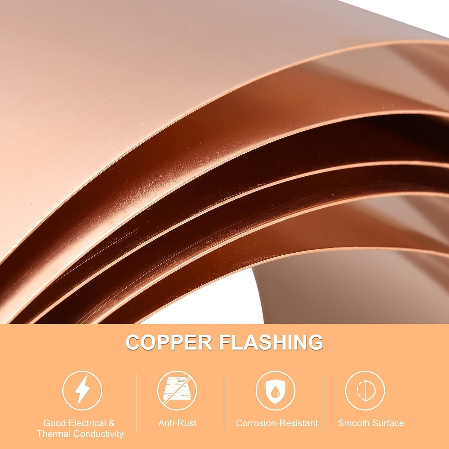 Vastu Copper Strip (1 Inch) Mahavastu Remedies- 1 Strip Roll - Image 3