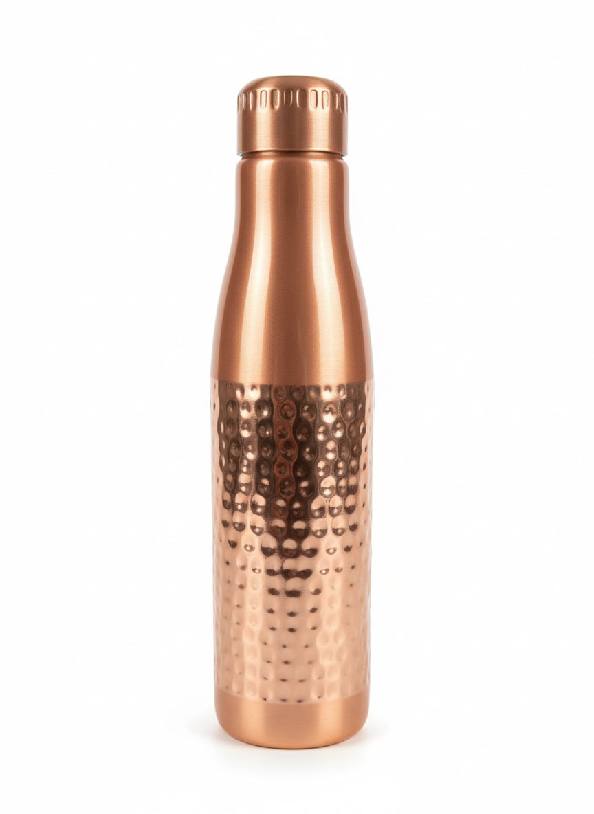 Hydra dual -Texture  Certified Pure Copper Water Bottle