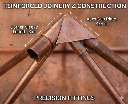 SAMA TAMRA Certified Pure Copper Meditation Pyramid | Precise Giza Geometry Energy Portal by SAMA Homes - Sustainable Living (View 8)