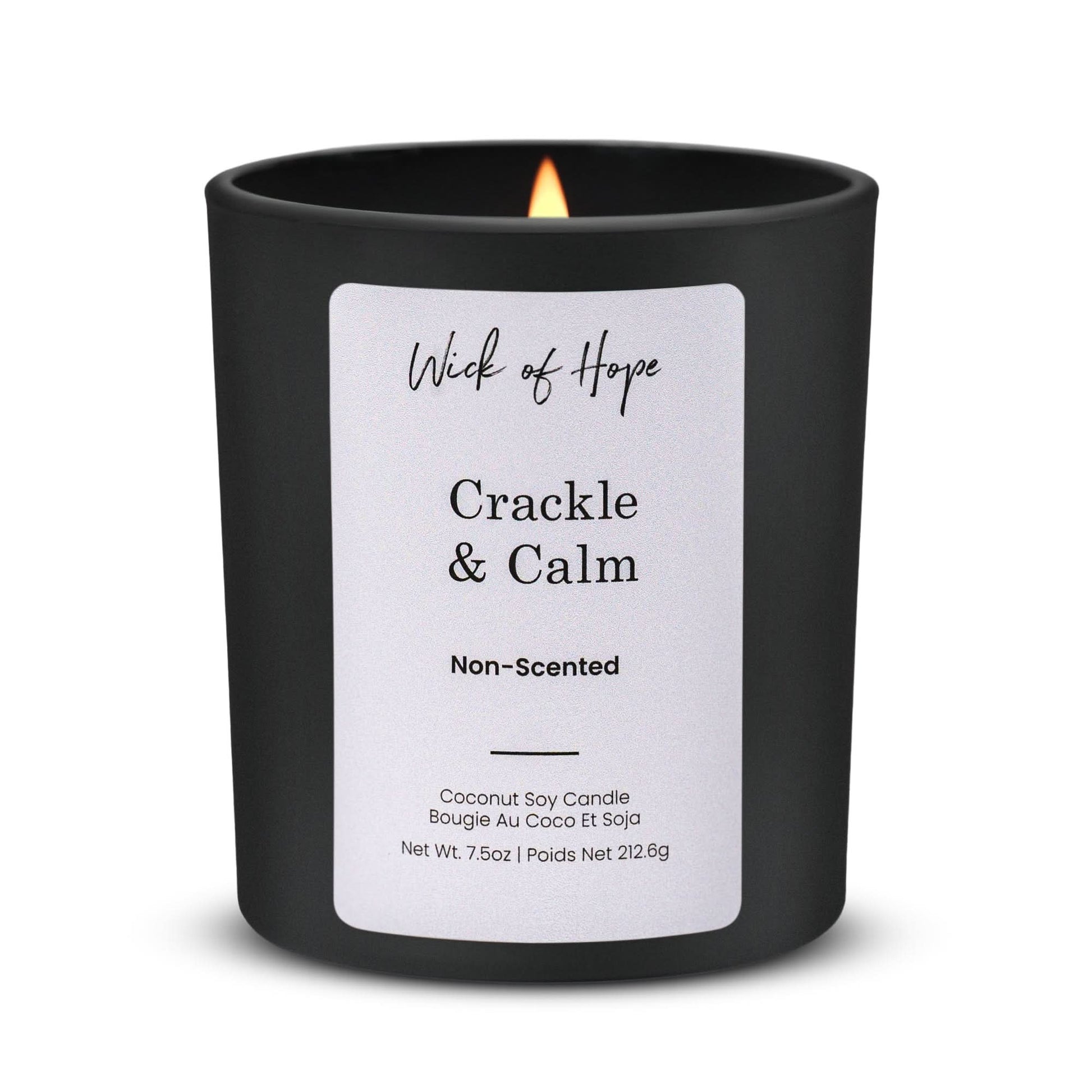 Crackle & Calm Candle | Unscented - Eco-friendly - Sama Homes