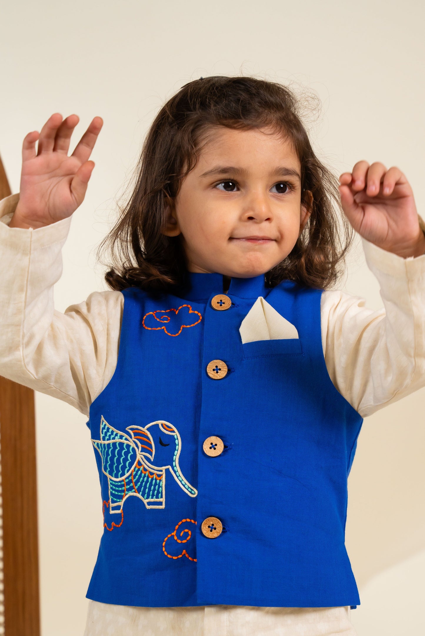 Udta Haathi Bundi Jacket - Blue