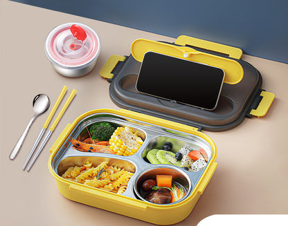 304 Stainless Steel Lunch Box, Fresh-keeping Box With Soup Cup, Insulated Lunch Box – Image 3
