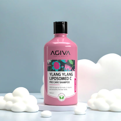 Agiva Ylang Ylang Lıpozom C Pro Care Shampoo 500ML by Agiva - Sustainable Living (View 3)