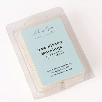 Dew Kissed Mornings Wax Melt | Honey Dew + Cucumber by Wick of Hope - Wax Melt (View 3)