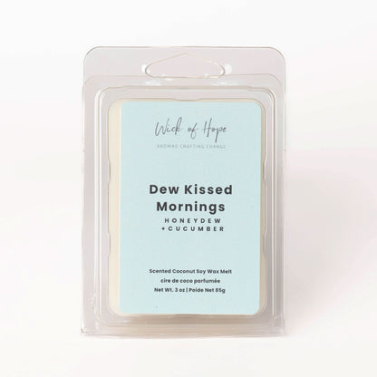 Dew Kissed Mornings Wax Melt | Honey Dew + Cucumber by Wick of Hope - Wax Melt
