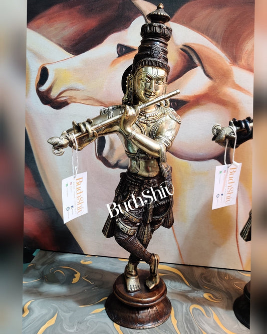 Sama Homes-copy of krishna brass idol 23 inches