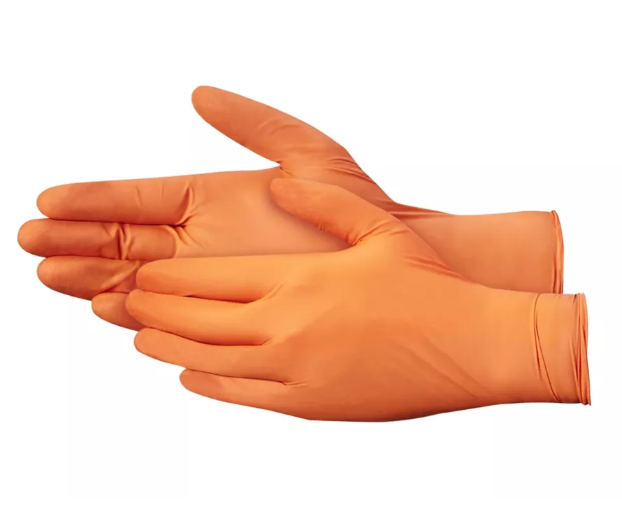 Orange Nitrile Powder Free Gloves (100 Pack) by Empire Barber Supply - Sustainable Living
