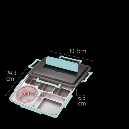 Stainless Steel Student Large Capacity Split Lunch Box Set – Image 5