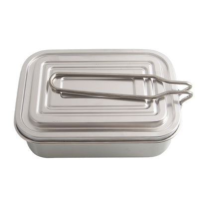 Outdoor Camping Stainless Steel Lunch Box Picnic Tableware Set – Image 5