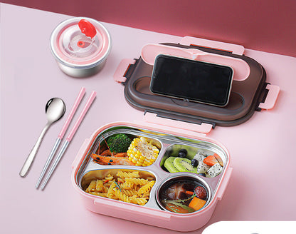 304 Stainless Steel Lunch Box, Fresh-keeping Box With Soup Cup, Insulated Lunch Box – Image 11