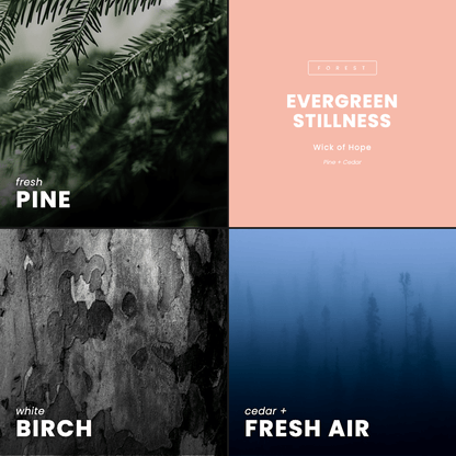 Evergreen Stillness Candle | Pine + Cedar by Wick of Hope - Full Size Candle (View 7)