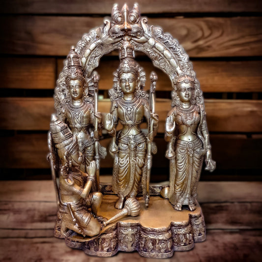 Sama Homes-exquisite pure brass superfine ram darbar statue 26 inch