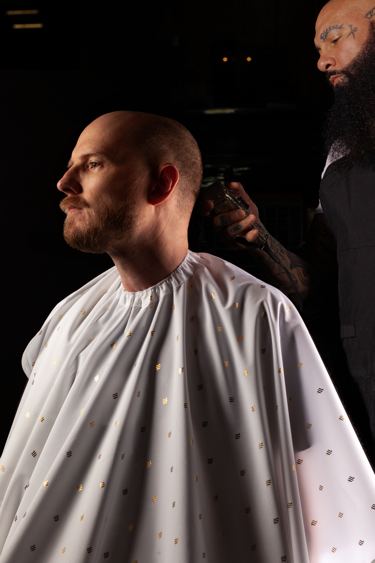 Barber Strong The Barber Shield Cape - White 24K Gold by Barber Strong - Sustainable Living