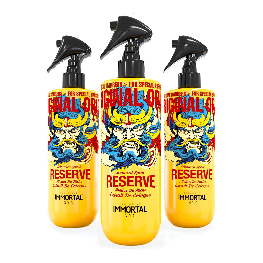 Immortal NYC Original Samurai Spirit Reserve Eau de Cologne Aftershave 500ML by Immortal - Sustainable Living (View 2)