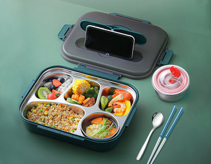 304 Stainless Steel Lunch Box, Fresh-keeping Box With Soup Cup, Insulated Lunch Box – Image 8