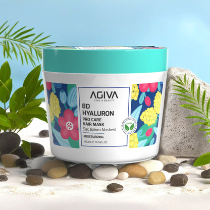 Agiva 8D Hyaluron Pro Care Hair Mask 300ML by Agiva - Sustainable Living (View 3)