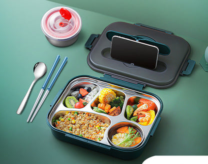 304 Stainless Steel Lunch Box, Fresh-keeping Box With Soup Cup, Insulated Lunch Box – Image 9
