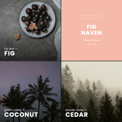 Fig Haven Candle | Fig + Cedar by Wick of Hope - Full Size Candle (View 7)