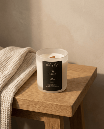 Fig Haven Candle | Fig + Cedar by Wick of Hope - Full Size Candle (View 6)