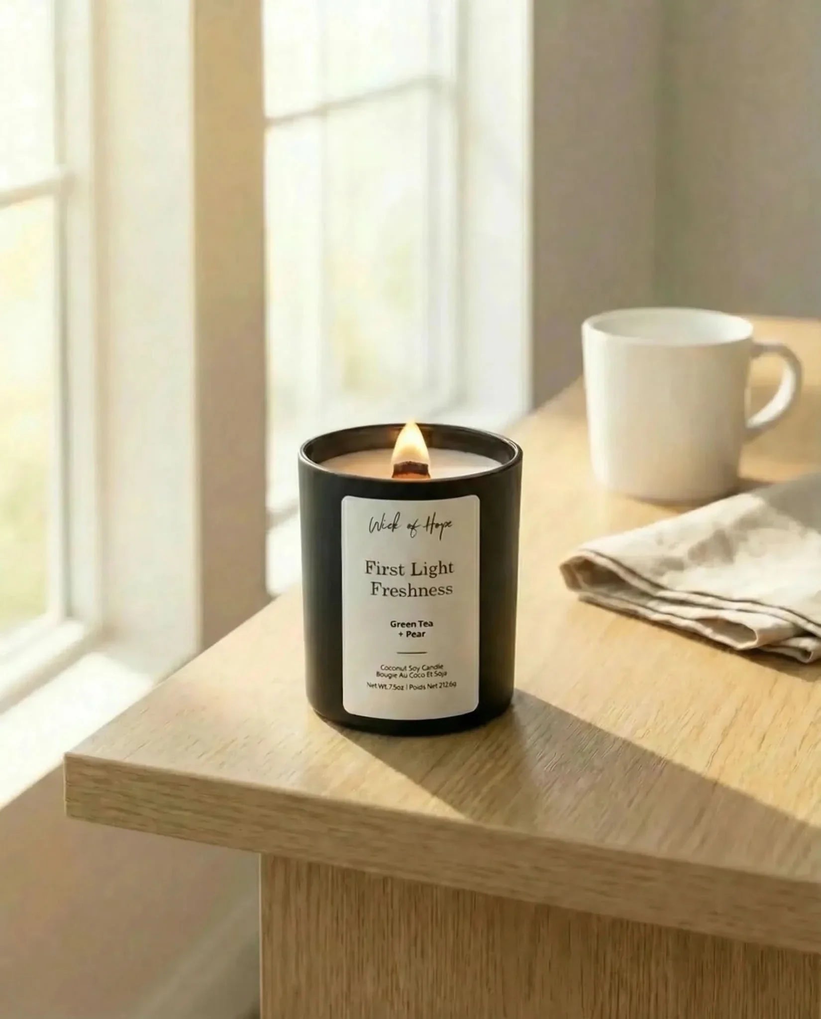 First Light Freshness Candle | Green Tea + Pear - Image 5