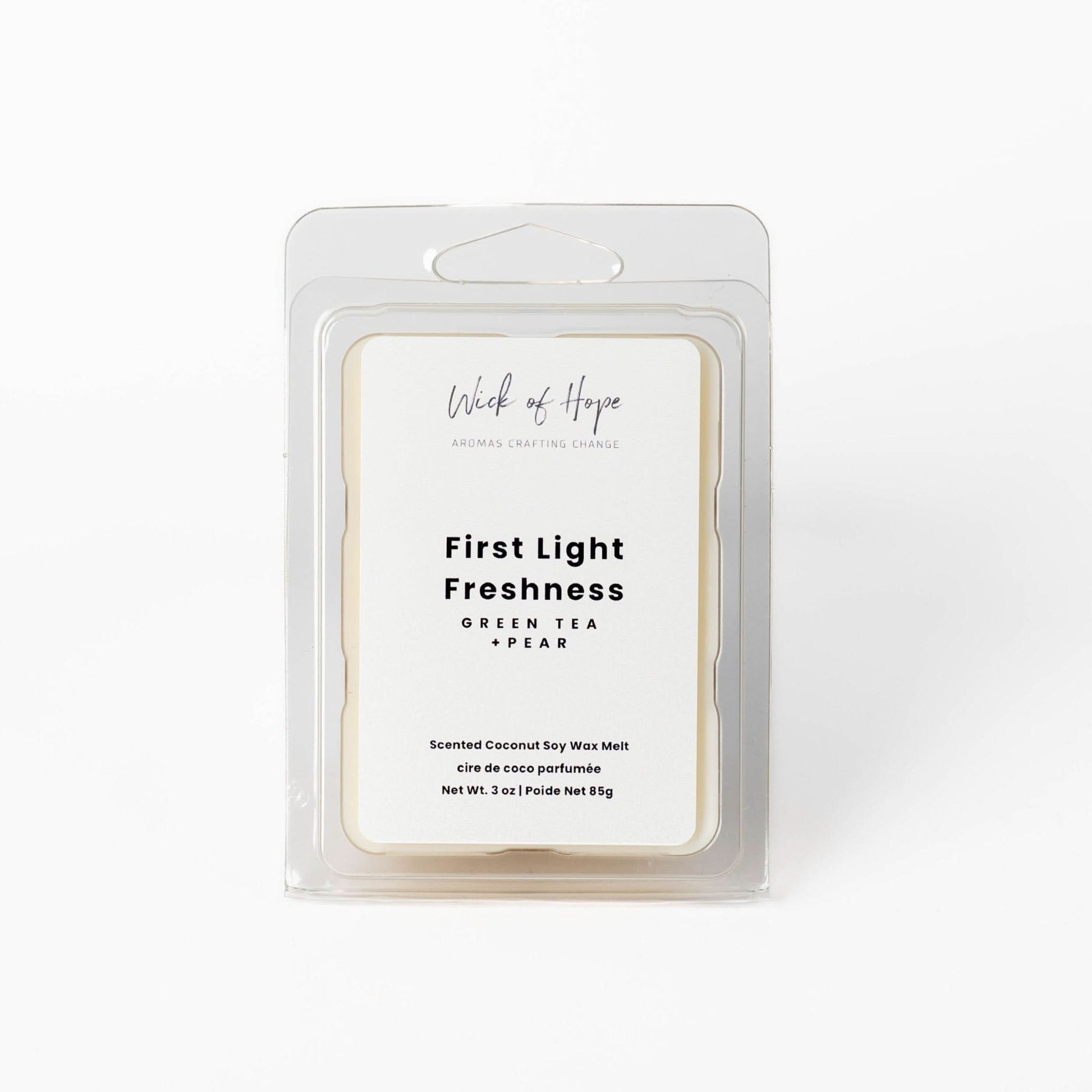 First Light Freshness Wax Melt | Green Tea + Pear - Eco-friendly - Sama Homes