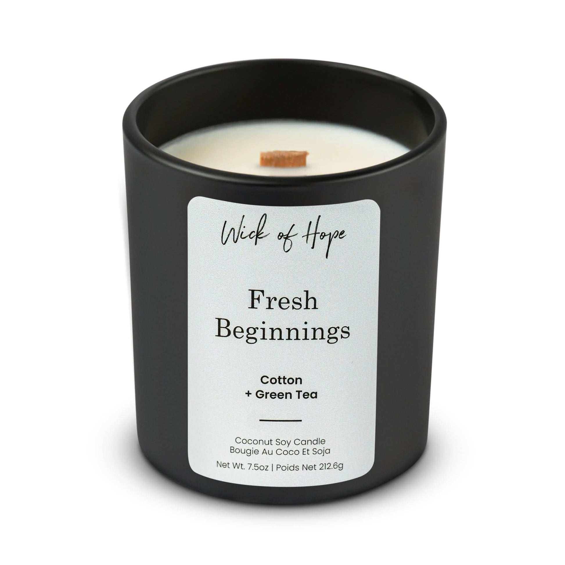 Fresh Beginnings Candle | Cotton + Green Tea - Image 3