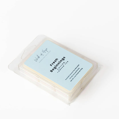 Fresh Beginnings Wax Melt | Cotton + Green Tea by Wick of Hope - Wax Melt (View 3)