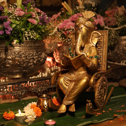 Brass Ganpati Ji by Siddhhi Arts - Idol (View 2)