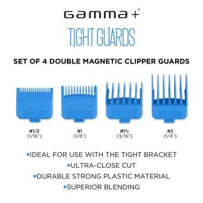 Gamma+ Double Magnetic Tight Guards Cyan Blue (4 Pack) by Gamma+ - Sustainable Living (View 2)