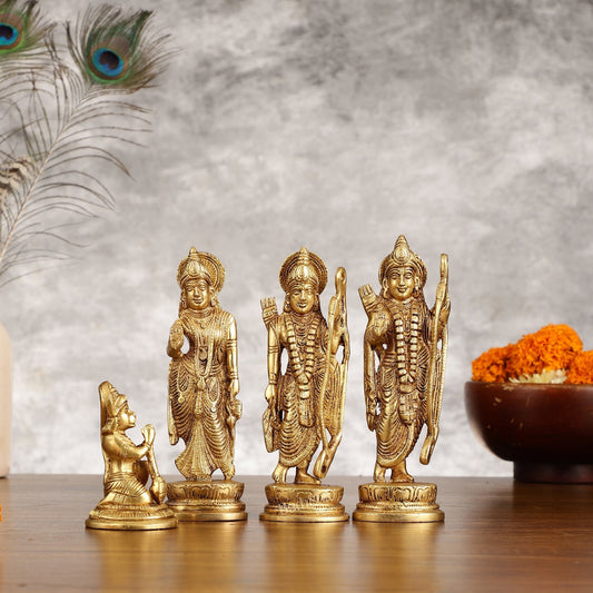Sama Homes-handcrafted brass ram darbar idols 7 inch
