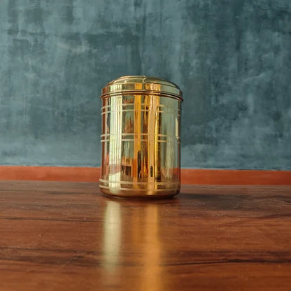 Brass Storage Containers: 4-5 kgs Capacity - Sama Homes