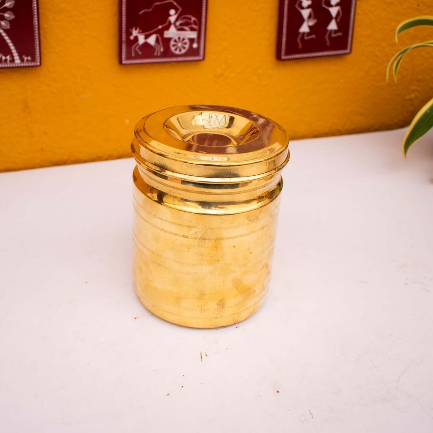Brass Storage Containers (With Tin Coating) - Sama Homes