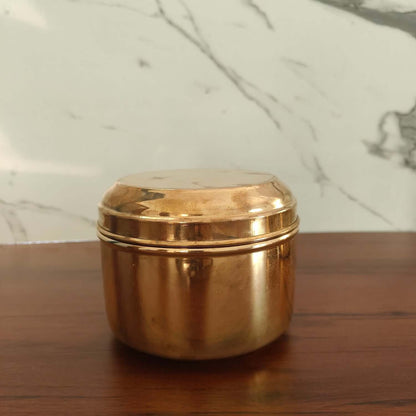 Brass Storage Tiffin Box Containers (With tin Coating) - Sama Homes