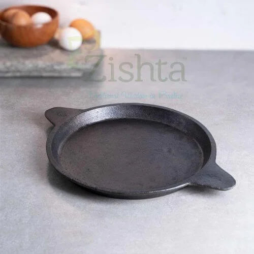 Cast Iron Raised Edge Pan -Fry Pan- Omelette Pan – Sama Homes